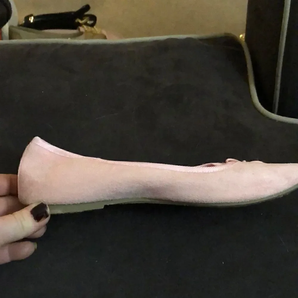Pink soft loafers